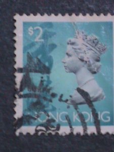 ​HONG KONG-CHINA 1992 SC# 651A QUEEN ELIZABETH II STAMP- USED VERY FINE