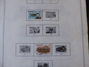 Bahamas 1884-1991 Stamp Collection on Album Pages