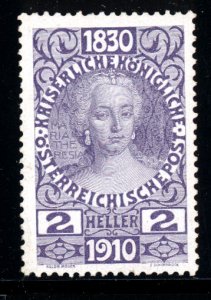 Austria 1910  Scott #129 MLH