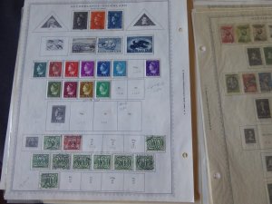 Netherlands and Colonies 1913-1914 Stamp Collection on Album Pages​