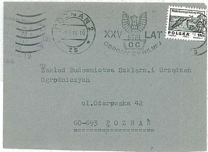 BIRDS - EAGLES: POSTAL HISTORY - COVER : POLAND 1976