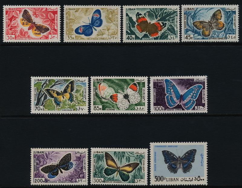 Lebanon C427-36 MH Butterflies