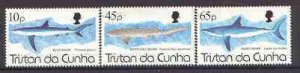 TRISTAN DA CUNHA - 1994 - Sharks - Perf 4v Set - Mint Never Hinged