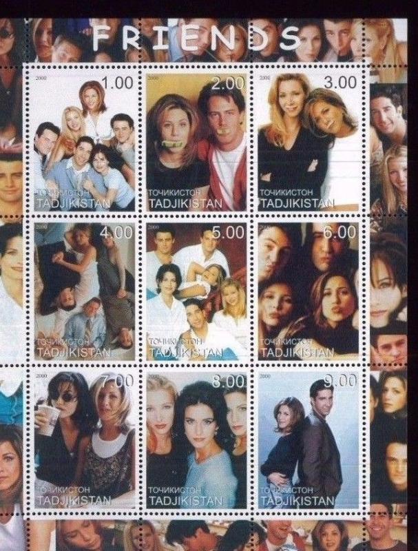 FRIENDS series) Mini Sheet of MNH TADJIKISTAN E24