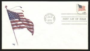 #1597 McHenry Flag Marg FDC