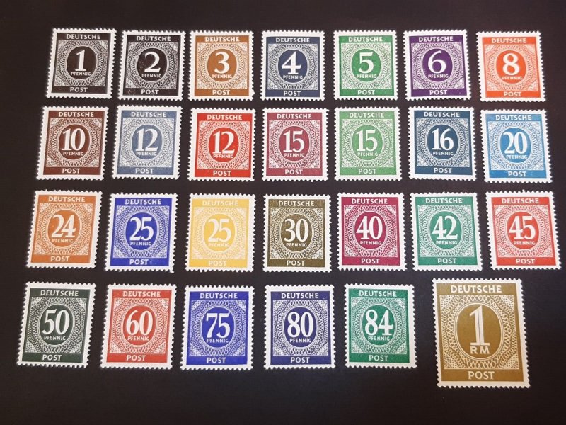 Joint Allied Occupation Zone 1946. ** MNH full set Numbers