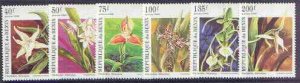 BENIN - 1995 - Orchids - Perf 6v Set - Mint Never Hinged