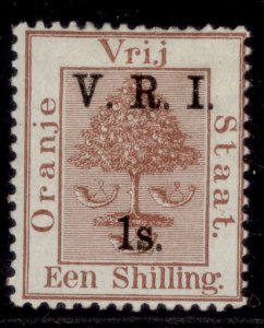 SOUTH AFRICA - Orange Free State QV SG110, 1s on 1s brown, M MINT.