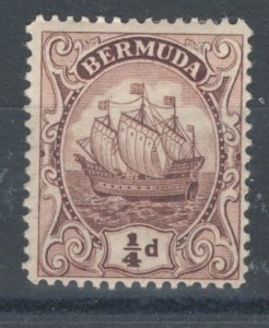 Bermuda 1912 Caravel 1/4p Scott # 40 MH