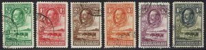 BECHUANALAND 1932 KGV CATTLE RANGE TO 1/- USED