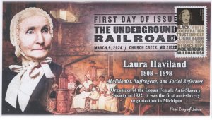 24-074, 2024, The Underground Railroad, First Day Cover, Pictorial Postmark, Lau