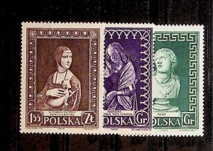 Poland Sc 746-8 MNH Set of 1956 - Art, Museum week, Madonna