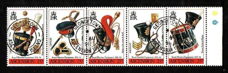 Ascension Is.-Sc#507- id8-used  set-Royal Marines-Military Uniforms-1991-