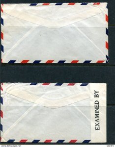 Curacao 1930 and up 4 covers to USA 2 Covers Flight Censored 15120