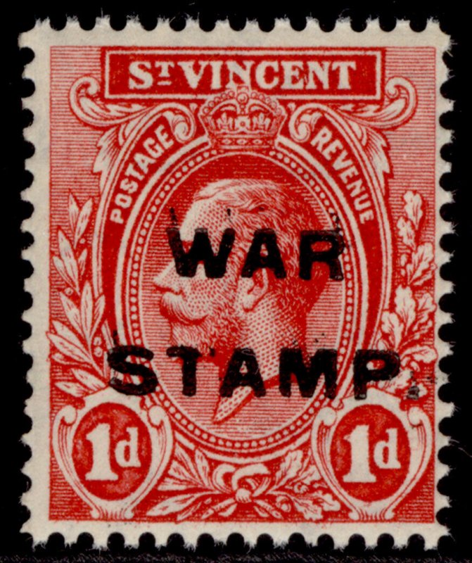 ST. VINCENT GV SG124, 1d carmine-red, NH MINT.