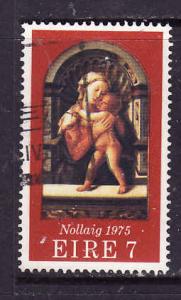 Ireland-Sc#383-used 7p Painting-Christmas-1975-