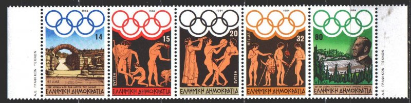 Greece. 1984. 1557-61. Los Angeles, Summer Olympics. MNH.