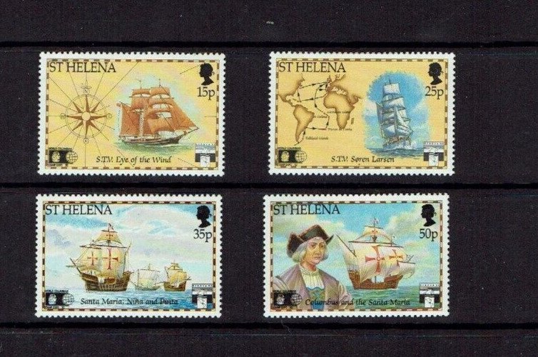 St Helena: 1992, 500th Anniversary Discovery of America by Columbus,  MNH set.