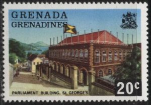 Grenada Grenadines 119 (mnh) 20c parliament bldg (1975)