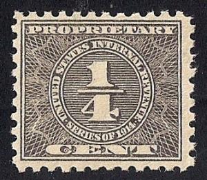 RB45 1/4 cent Propristary Stamp Mint OG NH VF
