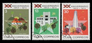 LATIN AMERICA 1973. SCOTT # 1812 - 1814. USED. TOPIC:  COMMEMORATIVE. ITEM 2