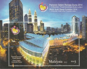 MALAYSIA World Youth Stamp Exhibition 2014 KL Convention Centre SG#MS2044 MNH