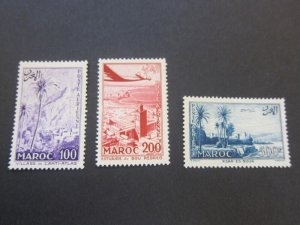 French Morocco 1955 Sc C53-55 set MNH