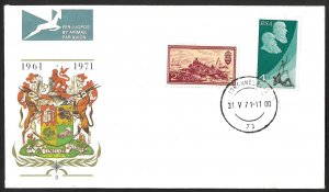 South Africa SC#366-367 10th Anniversary Republic South Africa (1971) FDC