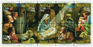 4503 MNH CHILE 2001 NAVIDAD