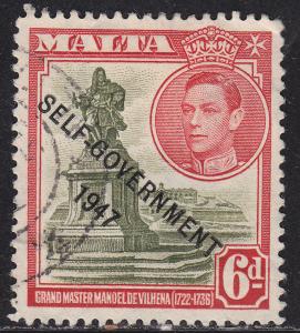 Malta 216  Antonio Manoel de Vilhena 1948