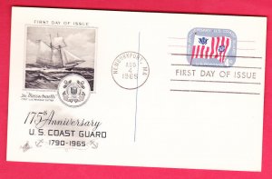 #UX52 Coast Guard Academy Post Card-Art Craft BD