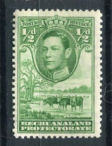 BECHUANALAND; 1938 early GVI Pictorial issue Mint hinged 1/2d. value