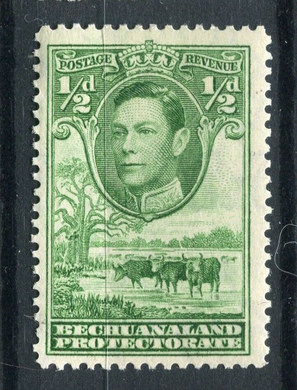 BECHUANALAND; 1938 early GVI Pictorial issue Mint hinged 1/2d. value