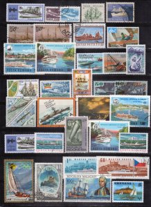 Ships Boats Stamp Collection Mint/Used Transportation ZAYIX 0424S0268