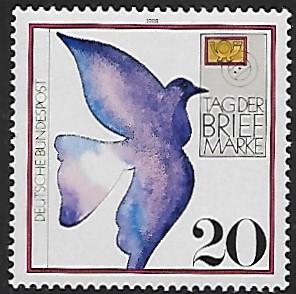 Germany # 1564 - Carrier Pidgeon - Stamp Day -  MNH   [KlBl6]