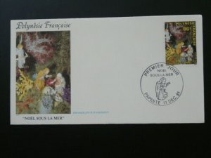 Christmas 1991 FDC French Polynesia 49784