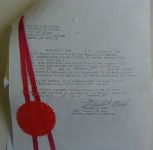 PANAMA 1977 CERTIFICATION OF CORPORATION