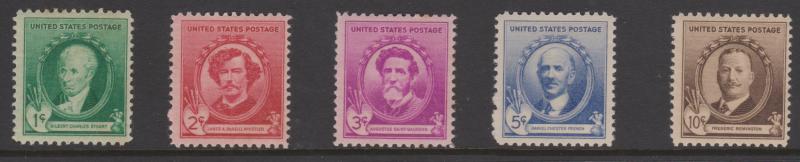 USA #884-888 Famous American Inventors Set Mint