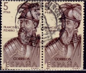 Spain, 1964, Francisco Pizarro, 5p, sc#1278, used