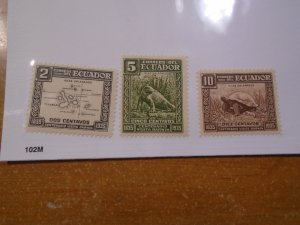 Ecuador  #  340-42  MH