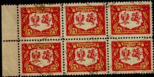 Central Lithuania 54 used/6x/SCV72