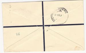 Gilbert and Ellice, Scott #37-39, Used on Registered Cover, Sent to Australia