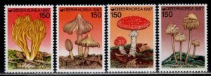 Korea ~ Cplt Set of Four (4) Mushrooms ~ 1997 Listing ~ Mint, NH