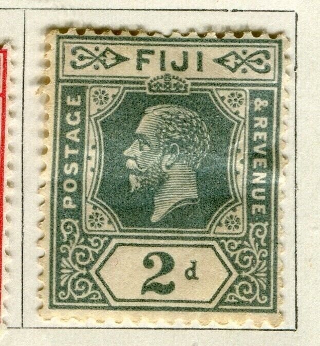 FIJI; 1922-27 early GV issue fine Mint hinged 2d. value