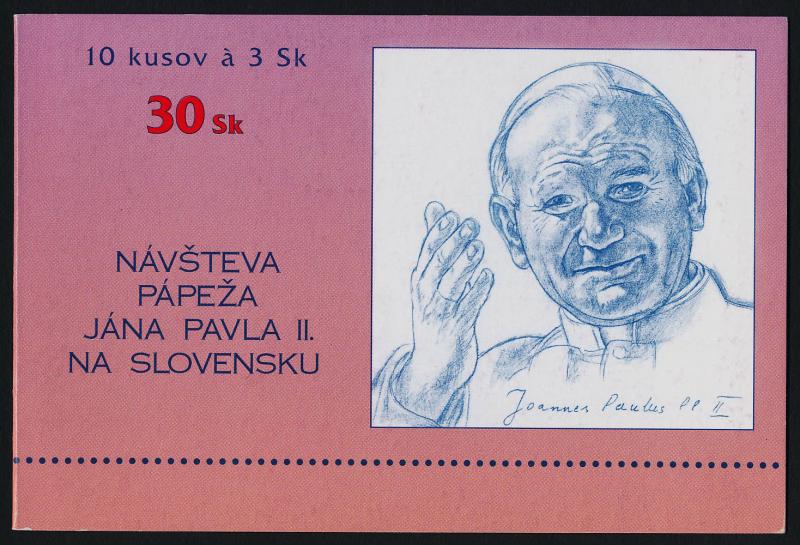 Slovakia 216 Booklet MNH Pope John Paul II