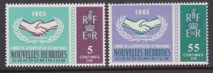 NEW HEBRIDES (French) 1965 ICY set MNH....................................A4786h