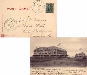 United States Massachusetts Green Harbor 1906 duplex  PPC (Peace Haven Hotel,...