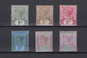 British Honduras QV 1891 Collection Of 6 Values To 12c MH BP2581 