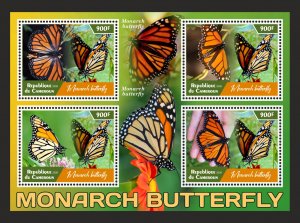 Stamps.Fauna, Butterflies  2025 year 8 sheets perforated