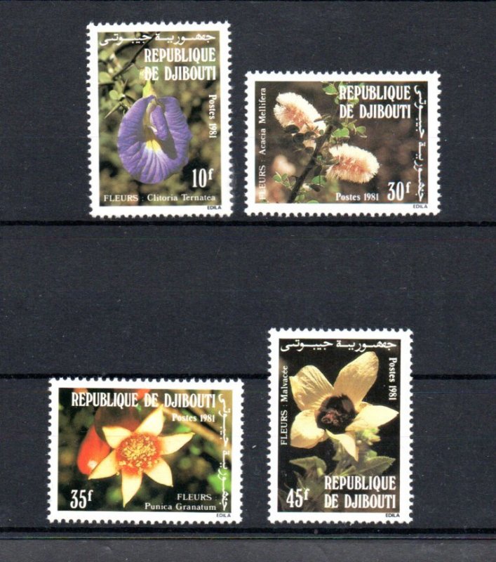 DJIBOUTI - 1981 - FLOWERS -